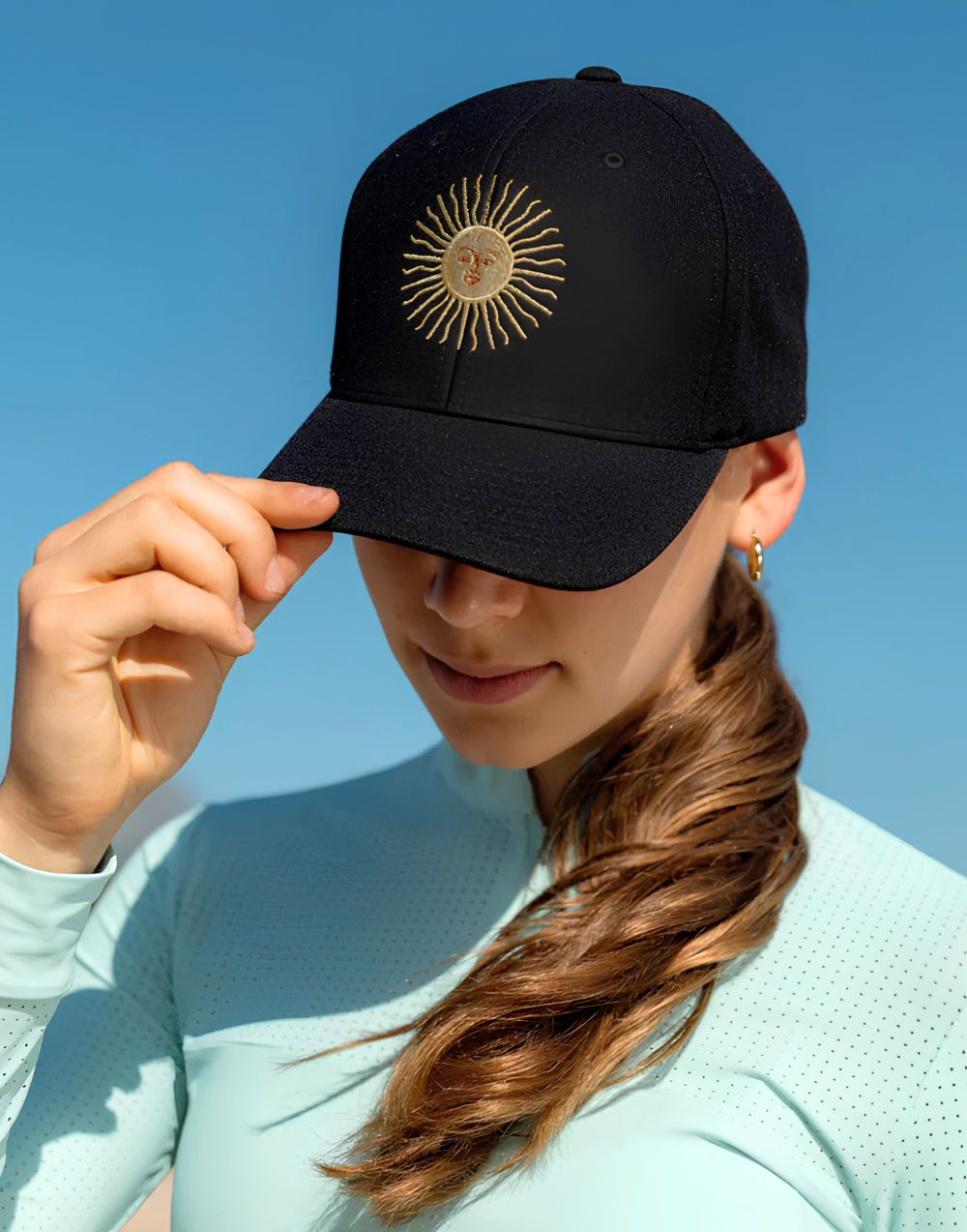 La Regalia sun cap in black