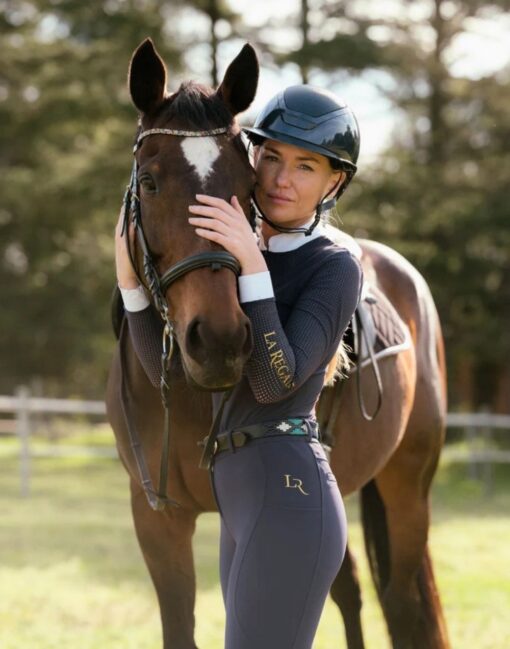 La Regalia Lucero show shirt in navy