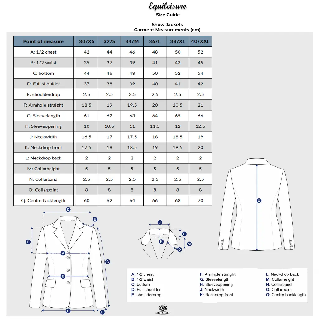 Equileisure Prestige Mesh Show Jacket - Black - Image 4